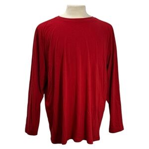 Joe Boxer Men's Red Long Sleeve Shirt Crew Neck XXL 2XL